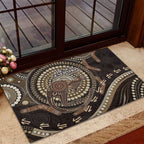 Australia NAIDOC Week 2025 Rubber Doormat Boomerang Kangaroo Indigenous Art