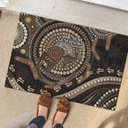 Australia NAIDOC Week 2025 Rubber Doormat Boomerang Kangaroo Indigenous Art