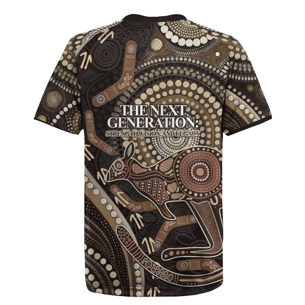 Australia NAIDOC Week 2025 Rugby Jersey Boomerang Kangaroo Indigenous Art