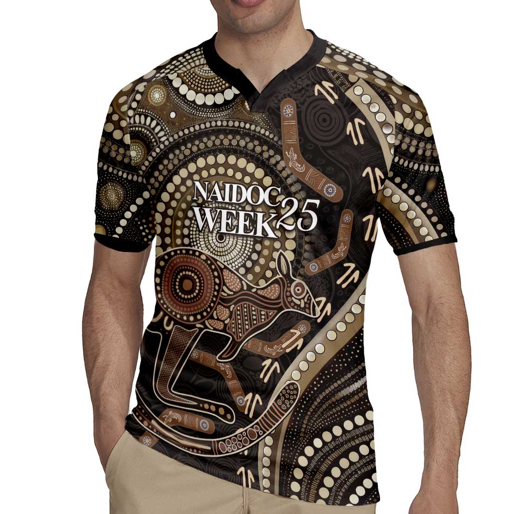 Australia NAIDOC Week 2025 Rugby Jersey Boomerang Kangaroo Indigenous Art