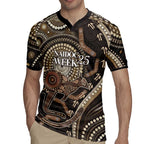Australia NAIDOC Week 2025 Rugby Jersey Boomerang Kangaroo Indigenous Art
