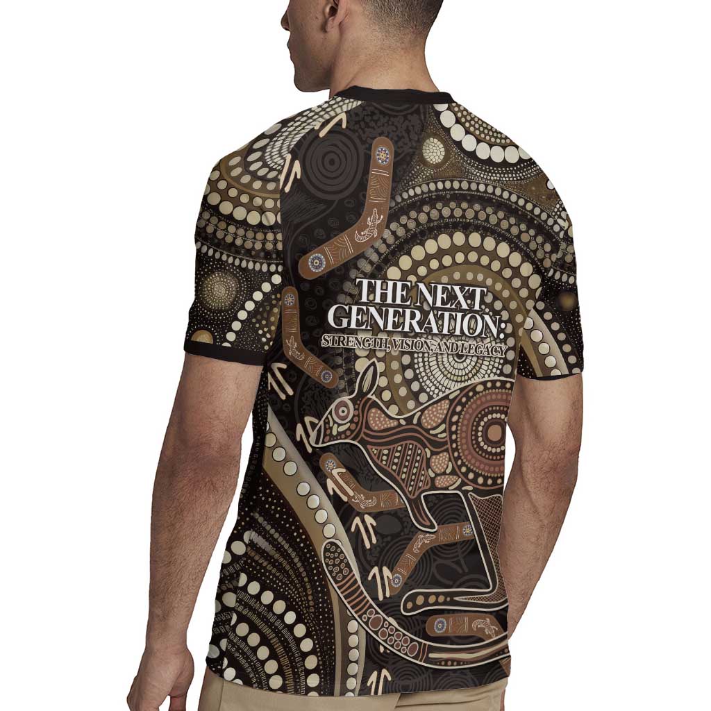 Australia NAIDOC Week 2025 Rugby Jersey Boomerang Kangaroo Indigenous Art