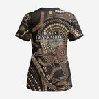 Australia NAIDOC Week 2025 Scrub Top Boomerang Kangaroo Indigenous Art - Aussie Hoodie