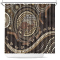 Australia NAIDOC Week 2025 Shower Curtain Boomerang Kangaroo Indigenous Art