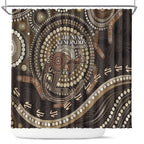 Australia NAIDOC Week 2025 Shower Curtain Boomerang Kangaroo Indigenous Art