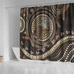Australia NAIDOC Week 2025 Shower Curtain Boomerang Kangaroo Indigenous Art