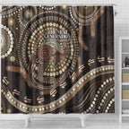 Australia NAIDOC Week 2025 Shower Curtain Boomerang Kangaroo Indigenous Art