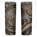 Australia NAIDOC Week 2025 Skinny Tumbler Boomerang Kangaroo Indigenous Art
