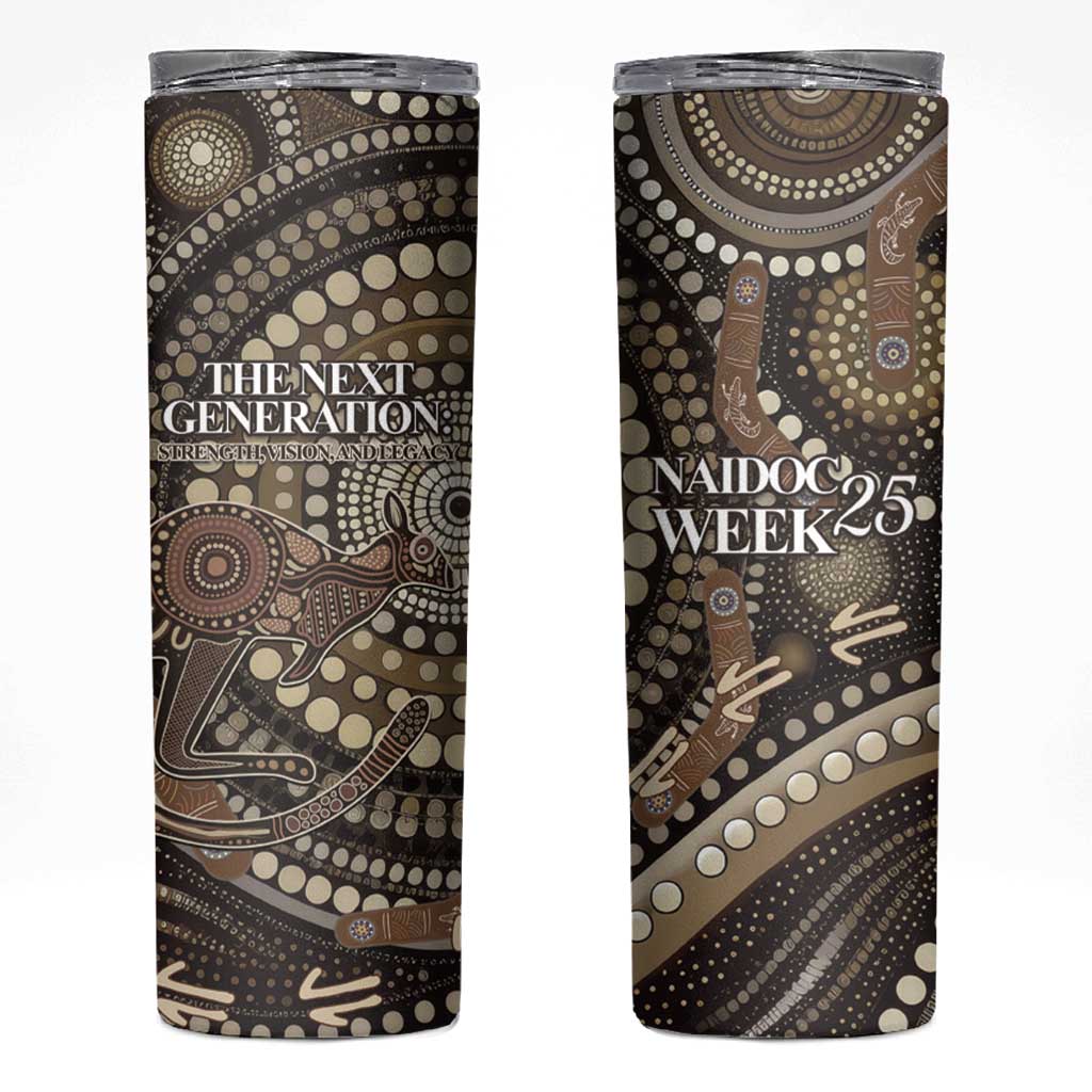 Australia NAIDOC Week 2025 Skinny Tumbler Boomerang Kangaroo Indigenous Art