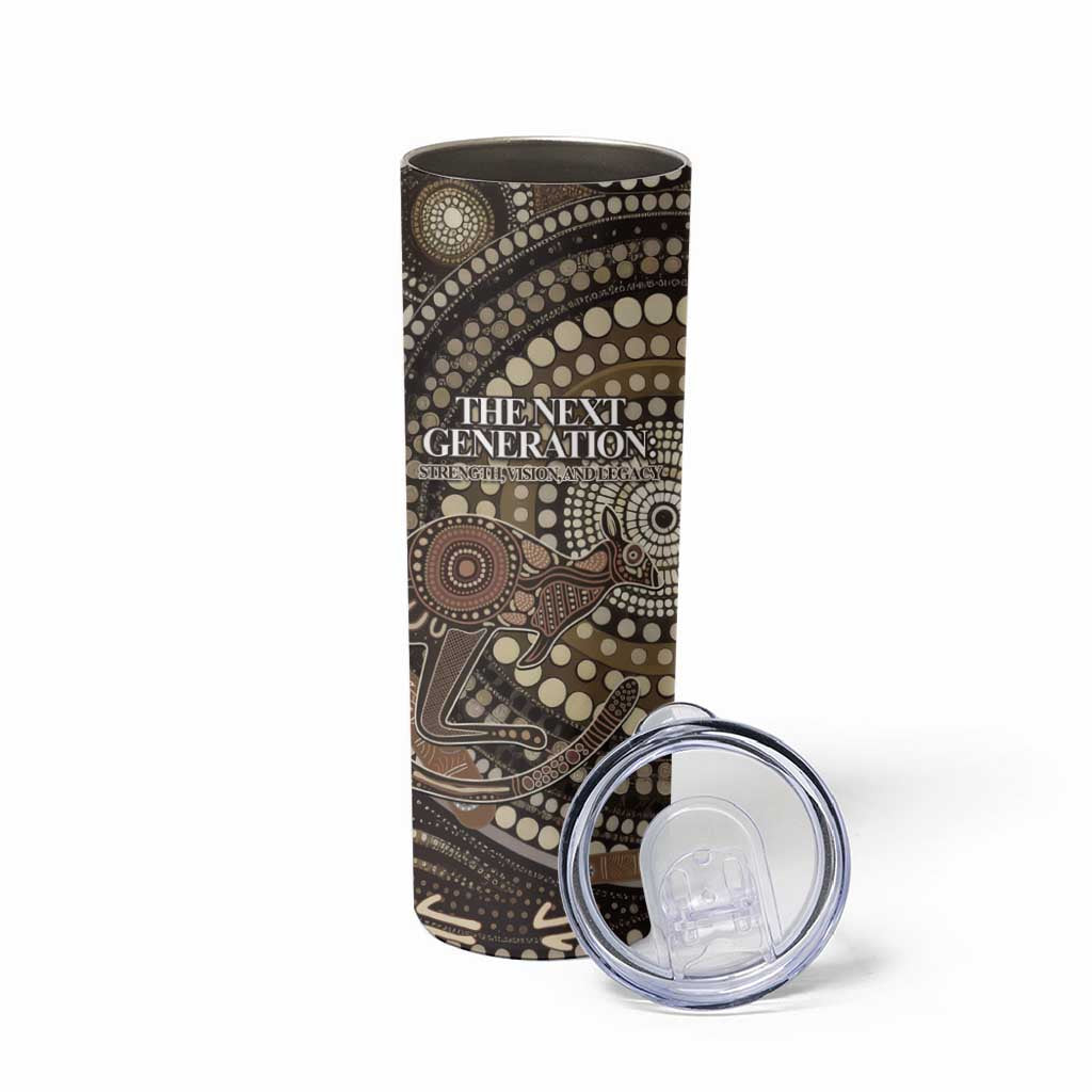 Australia NAIDOC Week 2025 Skinny Tumbler Boomerang Kangaroo Indigenous Art