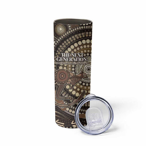 Australia NAIDOC Week 2025 Skinny Tumbler Boomerang Kangaroo Indigenous Art