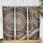 Australia NAIDOC Week 2025 Skinny Tumbler Boomerang Kangaroo Indigenous Art