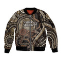 Australia NAIDOC Week 2025 Sleeve Zip Bomber Jacket Boomerang Kangaroo Indigenous Art