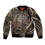 Australia NAIDOC Week 2025 Sleeve Zip Bomber Jacket Boomerang Kangaroo Indigenous Art