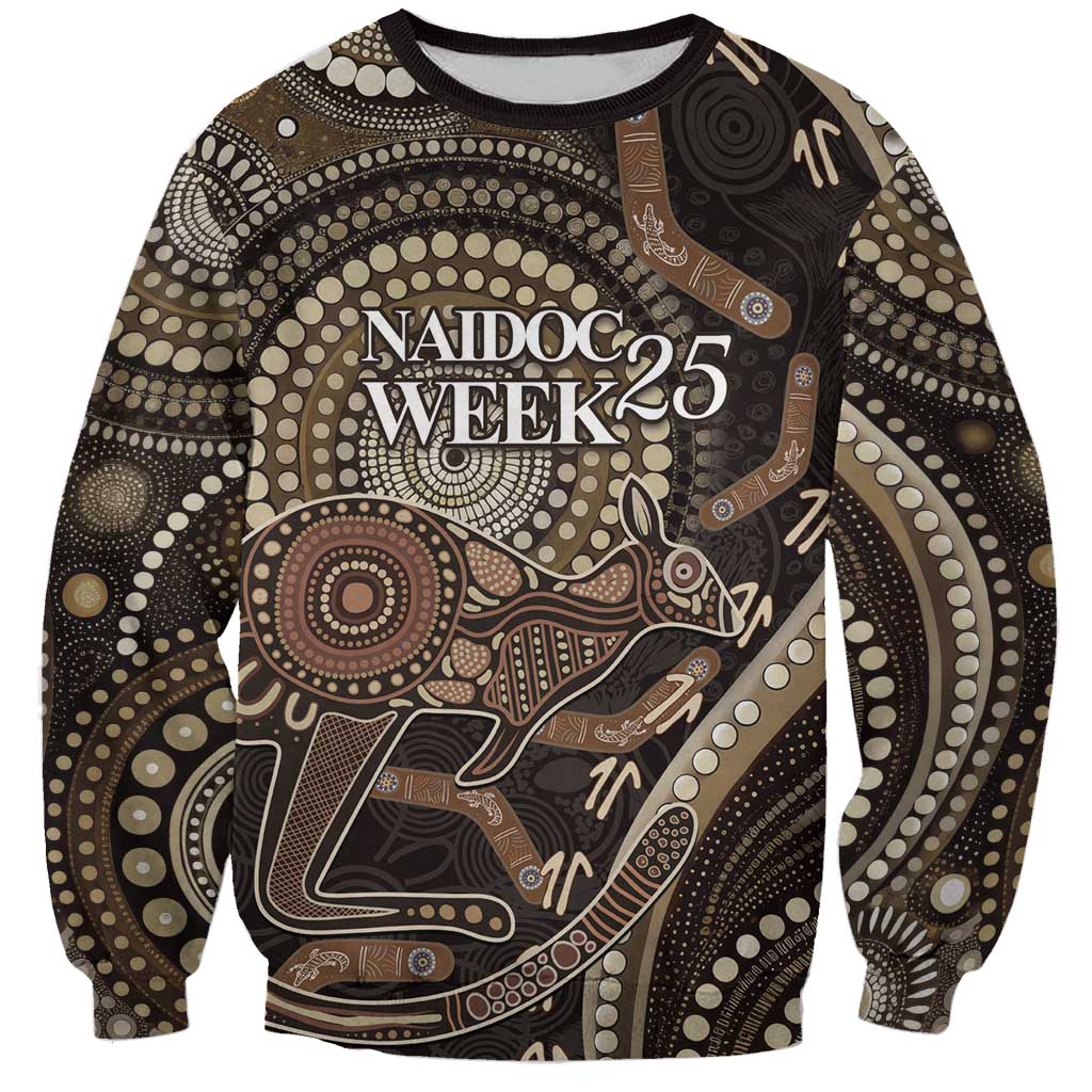 Australia NAIDOC Week 2025 Sweatshirt Boomerang Kangaroo Indigenous Art