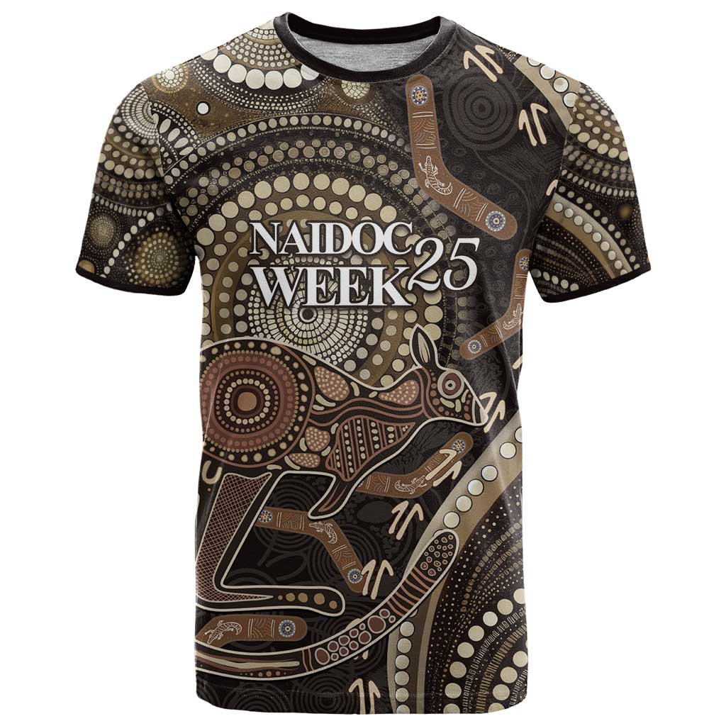 Australia NAIDOC Week 2025 T Shirt Boomerang Kangaroo Indigenous Art