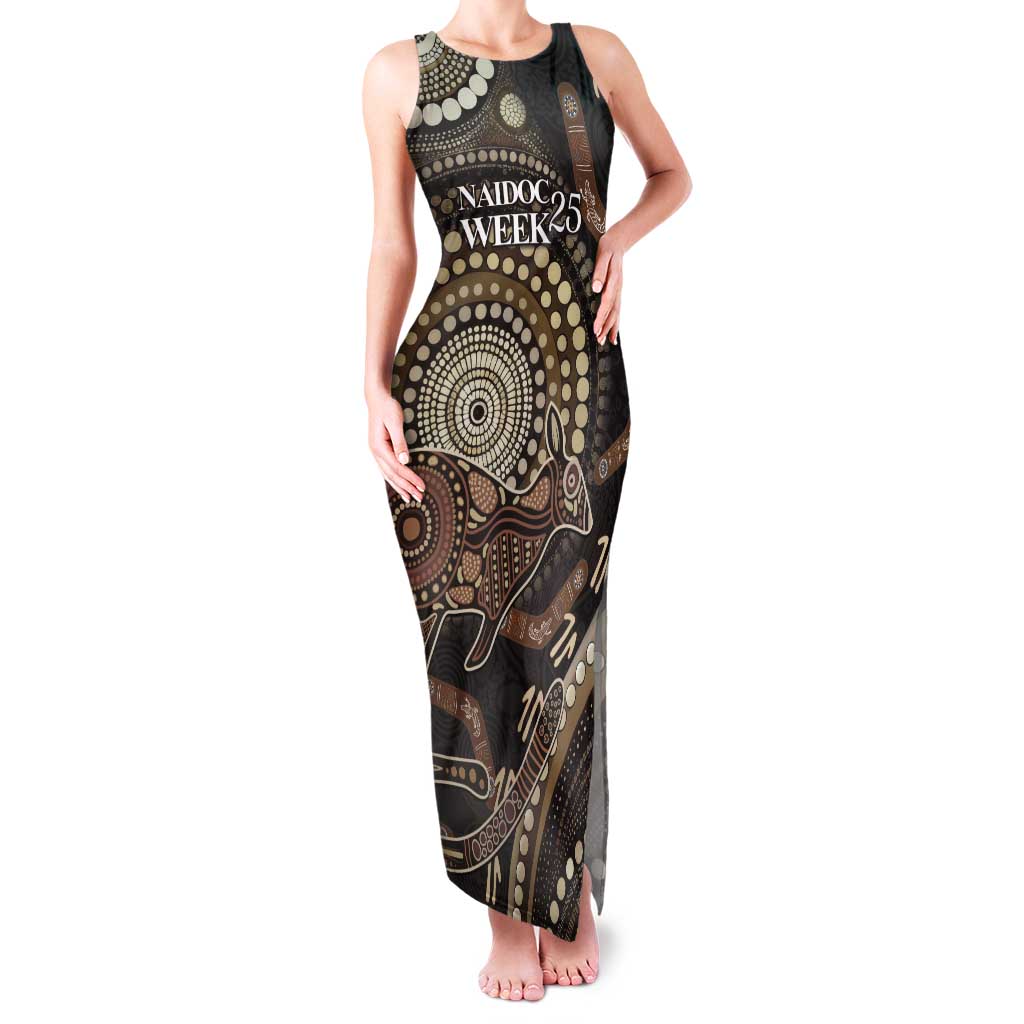 Australia NAIDOC Week 2025 Tank Maxi Dress Boomerang Kangaroo Indigenous Art