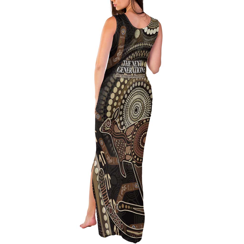 Australia NAIDOC Week 2025 Tank Maxi Dress Boomerang Kangaroo Indigenous Art