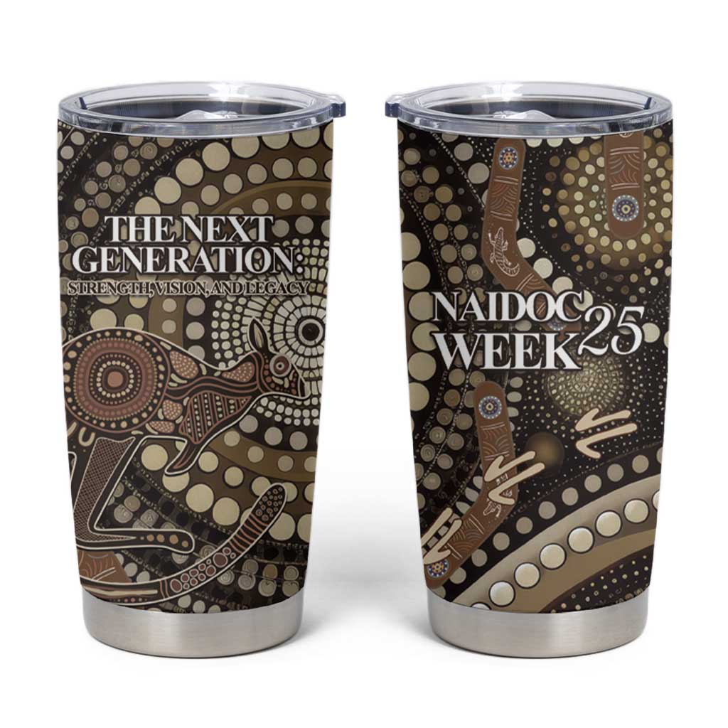 Australia NAIDOC Week 2025 Tumbler Cup Boomerang Kangaroo Indigenous Art