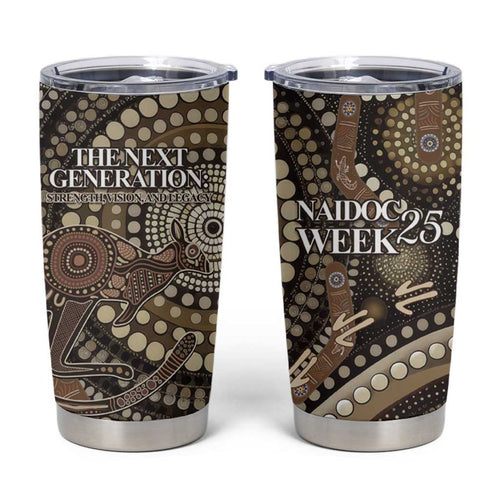 Australia NAIDOC Week 2025 Tumbler Cup Boomerang Kangaroo Indigenous Art
