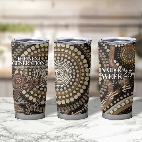 Australia NAIDOC Week 2025 Tumbler Cup Boomerang Kangaroo Indigenous Art