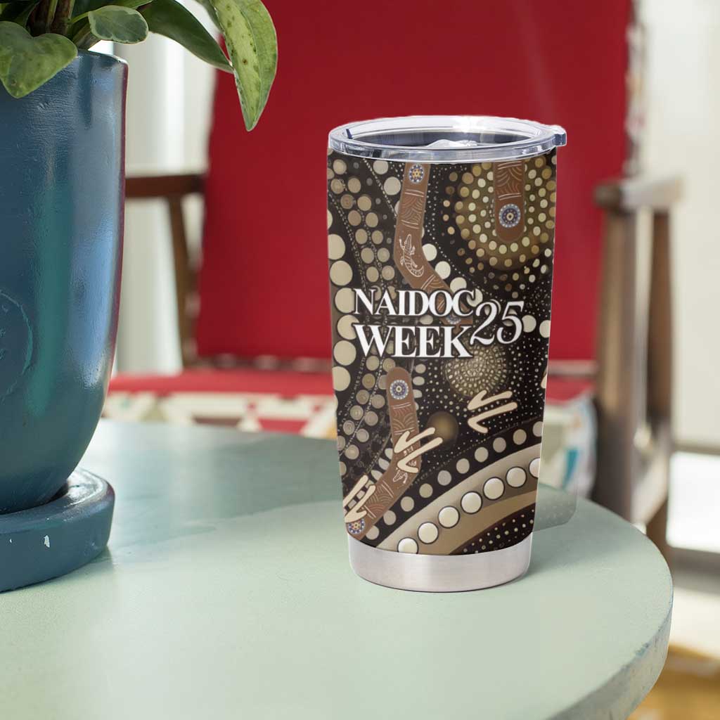 Australia NAIDOC Week 2025 Tumbler Cup Boomerang Kangaroo Indigenous Art