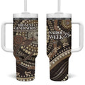 Australia NAIDOC Week 2025 Tumbler With Handle Boomerang Kangaroo Indigenous Art