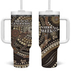 Australia NAIDOC Week 2025 Tumbler With Handle Boomerang Kangaroo Indigenous Art