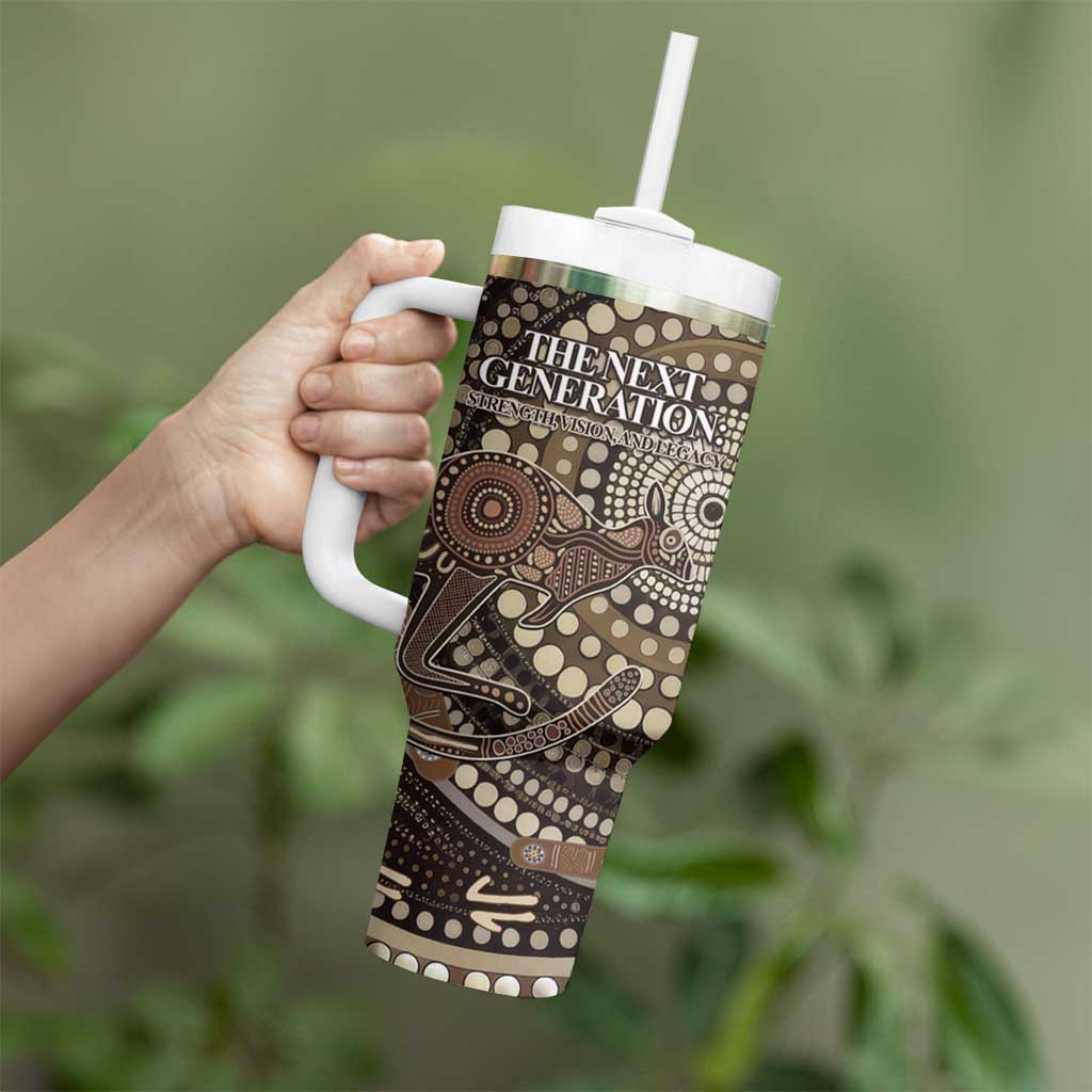 Australia NAIDOC Week 2025 Tumbler With Handle Boomerang Kangaroo Indigenous Art