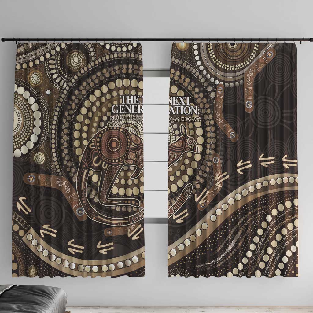 Australia NAIDOC Week 2025 Window Curtain Boomerang Kangaroo Indigenous Art