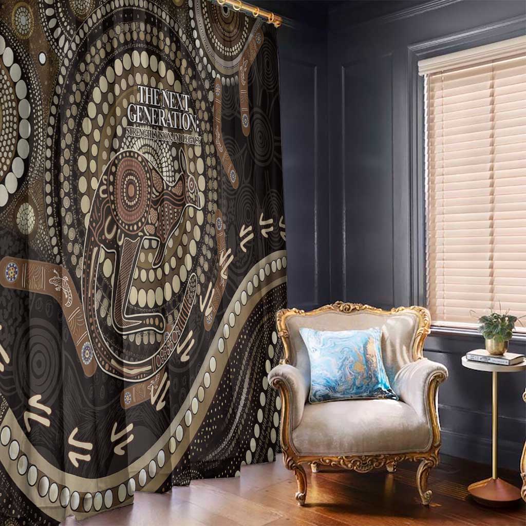 Australia NAIDOC Week 2025 Window Curtain Boomerang Kangaroo Indigenous Art