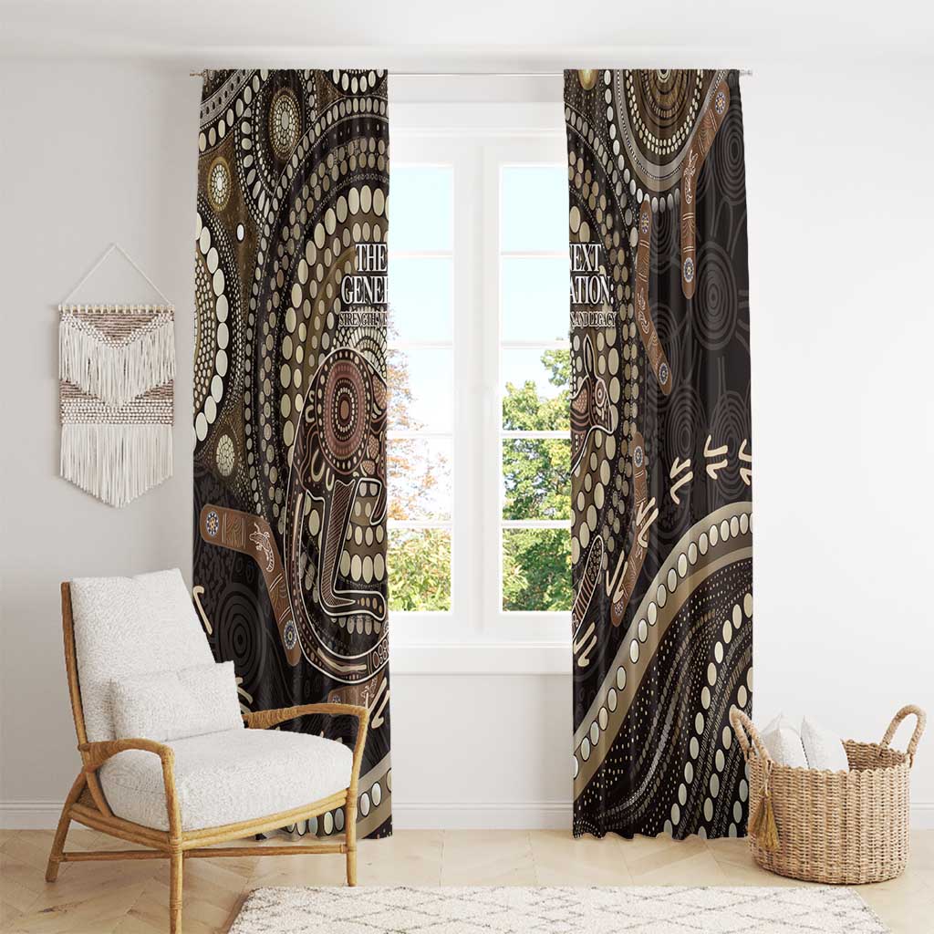 Australia NAIDOC Week 2025 Window Curtain Boomerang Kangaroo Indigenous Art