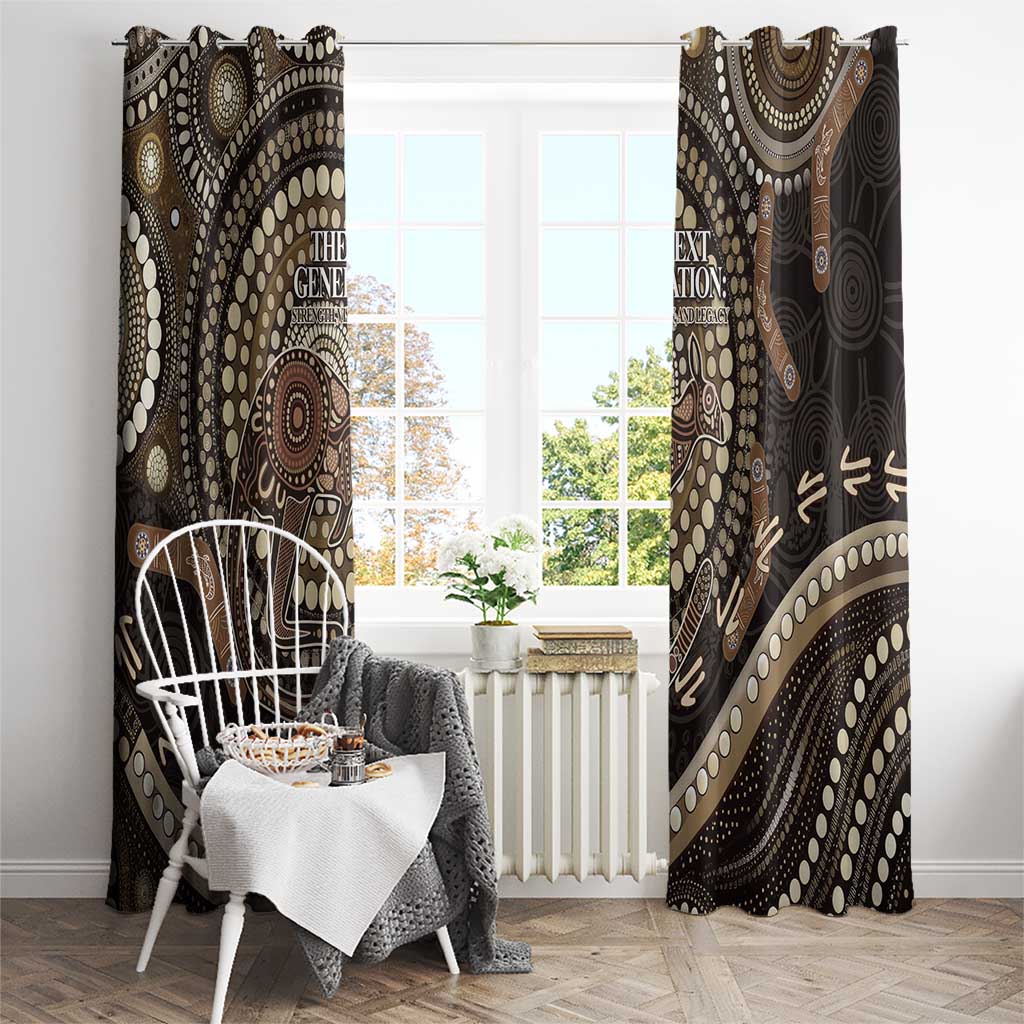 Australia NAIDOC Week 2025 Window Curtain Boomerang Kangaroo Indigenous Art