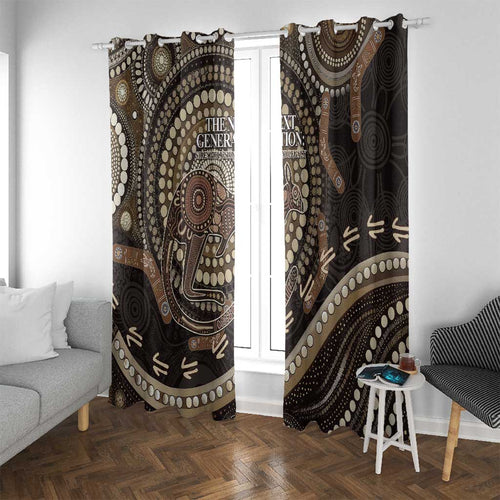 Australia NAIDOC Week 2025 Window Curtain Boomerang Kangaroo Indigenous Art