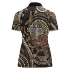 Australia NAIDOC Week 2025 Women Polo Shirt Boomerang Kangaroo Indigenous Art