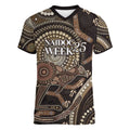 Australia NAIDOC Week 2025 Women V-Neck T-Shirt Boomerang Kangaroo Indigenous Art