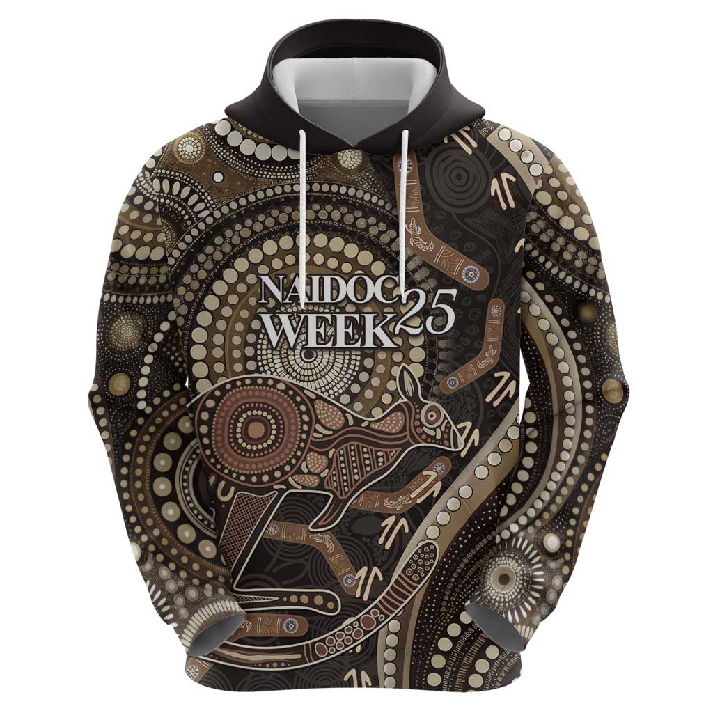 Australia NAIDOC Week 2025 Zip Hoodie Boomerang Kangaroo Indigenous Art