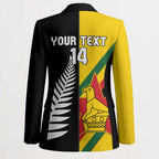Custom New Zealand and Zimbabwe Blazer NZ Fern Zim Flag Half Style