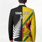 Custom New Zealand and Zimbabwe Blazer NZ Fern Zim Flag Half Style