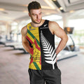 Custom New Zealand and Zimbabwe Men Tank Top NZ Fern Zim Flag Half Style