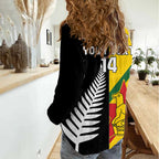 Custom New Zealand and Zimbabwe Women Casual Shirt NZ Fern Zim Flag Half Style