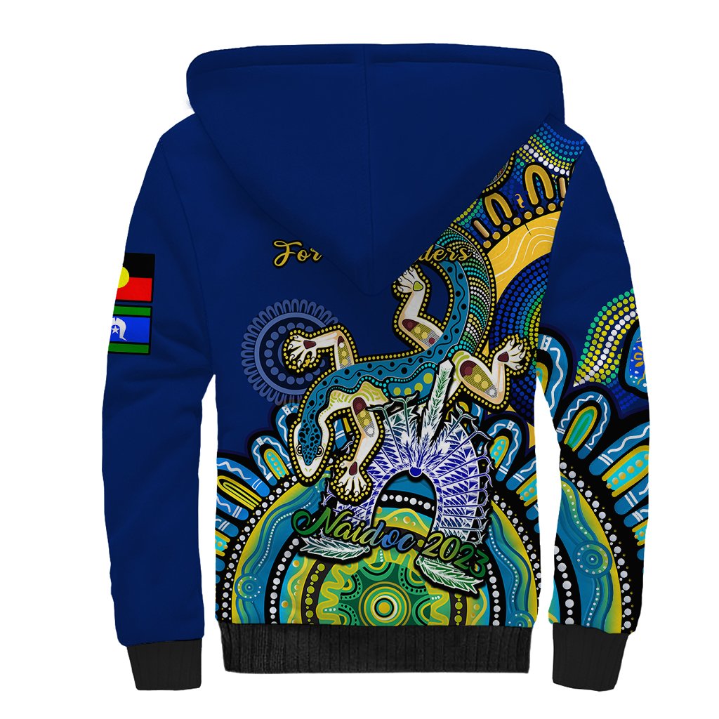 australia-naidoc-2023-sherpa-hoodie-palyku-indigenous-lizard-for-our-elders