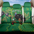 Personalised Australia Father's Day Back Car Seat Cover Cassowary Dad Cerbera Floribunda Aboriginal Art