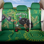 Personalised Australia Father's Day Back Car Seat Cover Cassowary Dad Cerbera Floribunda Aboriginal Art