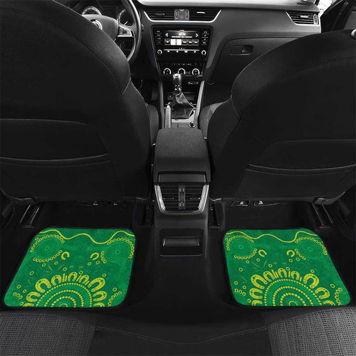 Personalised Australia Father's Day Car Mats Cassowary Dad Cerbera Floribunda Aboriginal Art