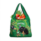 Personalised Australia Father's Day Grocery Bag Cassowary Dad Cerbera Floribunda Aboriginal Art