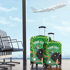 Personalised Australia Father's Day Luggage Cover Cassowary Dad Cerbera Floribunda Aboriginal Art