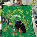 Personalised Australia Father's Day Quilt Cassowary Dad Cerbera Floribunda Aboriginal Art