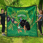 Personalised Australia Father's Day Quilt Cassowary Dad Cerbera Floribunda Aboriginal Art