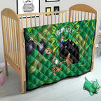 Personalised Australia Father's Day Quilt Cassowary Dad Cerbera Floribunda Aboriginal Art
